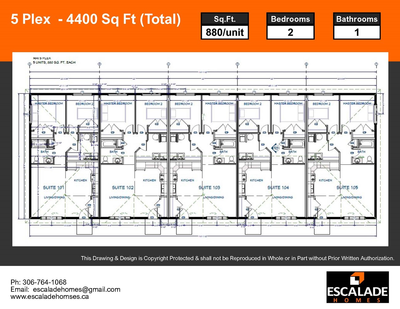 5Plex 4400sq ft